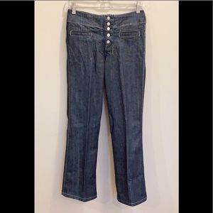 7 For All Mankind unique woman's bootcut denim jeans / Size 26